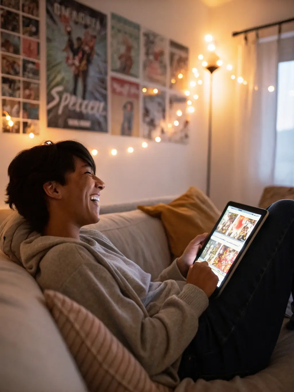 An image depicting a user reading manga on the PicACG Comics app while offline, emphasizing the convenience of offline access.